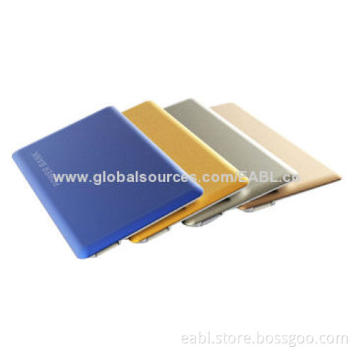 Credit Card Design Power Banks, iPhone 5, 1,400mAh/A Grade, Li-polymer, OEM/ODM, LED Indicator